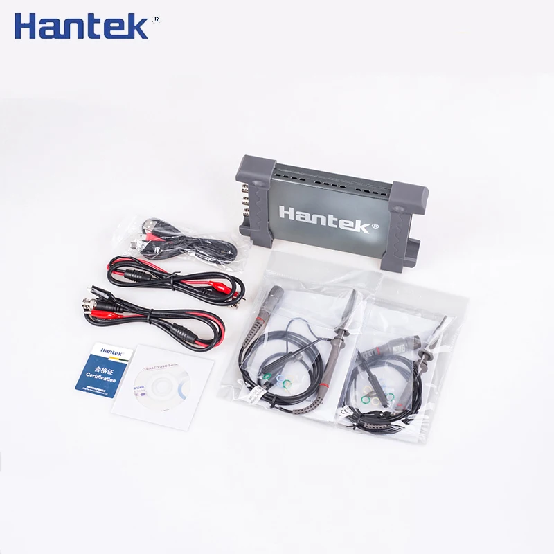 

Hantek 6204BC Digital Oscilloscopes 200MHZ 1GSa/s 4CH Windows10 / 8 / 7 with USB Interface Probe Handheld