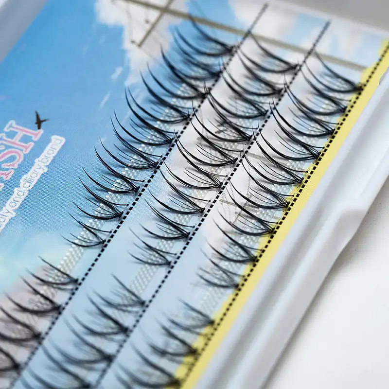1box Soft Mink Lashes Segmented Eyelashes Natural Handmade Individual Eyelash Extension Half Single Lashes False Lashes Makeup False Eyelashes Aliexpress
