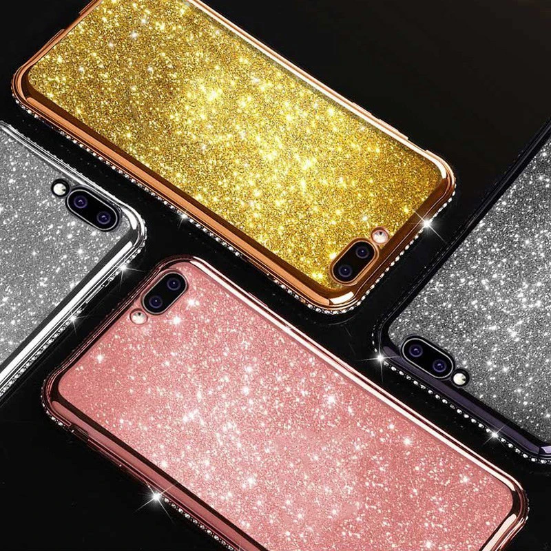 Мягкий чехол с блестками и бриллиантами для Samsung Galaxy A50 A70 A30 A40 A10 A20 A90 A51 A71 A30S A20E Note 10