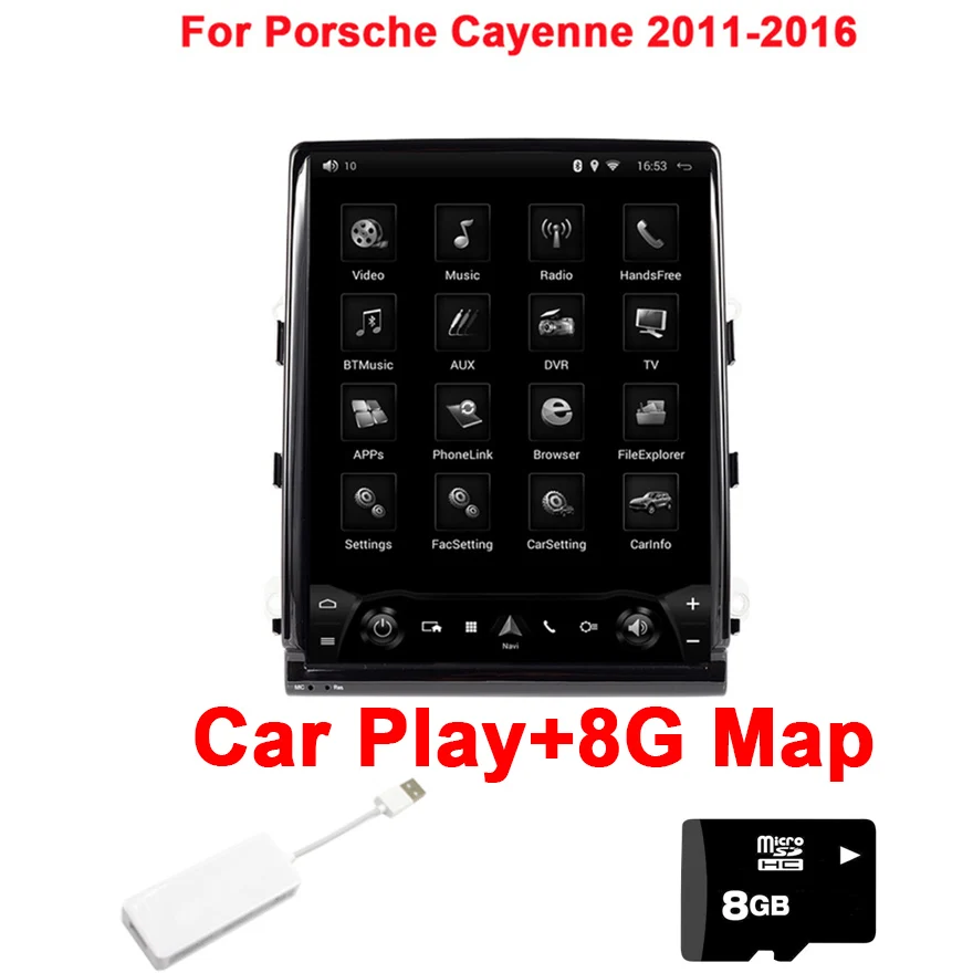 10," Android 7,1 автомобильный dvd-плеер для Porsche Cayenne Macan Panamera 2011- gps навигация автомобильный мультимедийный плеер Радио стерео - Цвет: Cayenne 11-16