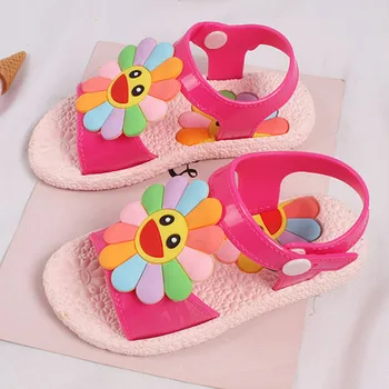 

2020 Baby Sandals Baby Shoes Jelly Shoe Cartoon Children's Sandals Sweet Flower Girls Summer Shoes Beach Sandals Kids Sandalias