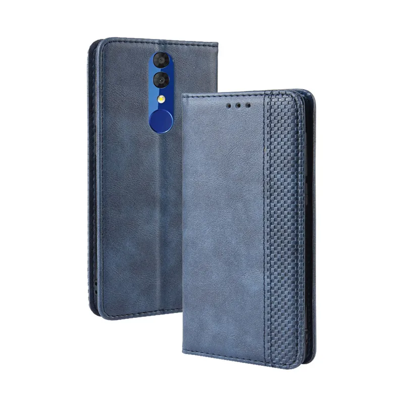 Чехол-бумажник для alcatel 3 2019 кожаный чехол-книжка в винтажном стиле телефона 5053 5053D