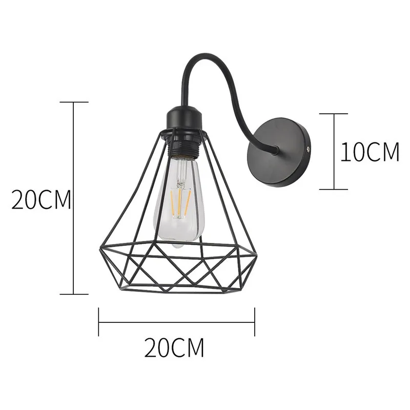 Modern LED Ball Pendant Light Kitchen Acrylic Hanging Bedroom Lamp 2PC Nordic wrought iron retro chandelier #3N06 (6)