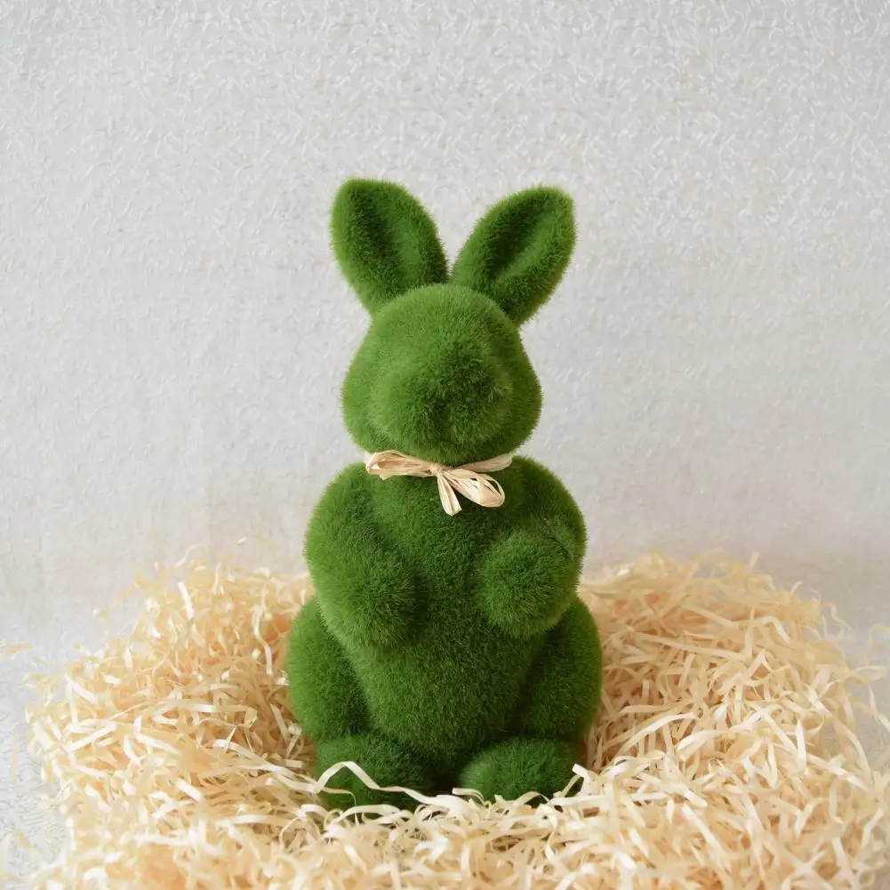 Doll Ornament Simulation Linter Moss Foam Easter Bunny Decoration for Living Room Desktop Decorations Festive rabbit ornaments rabbit ornament miniature ornament ornament crafts rotary shaver miniature figurines