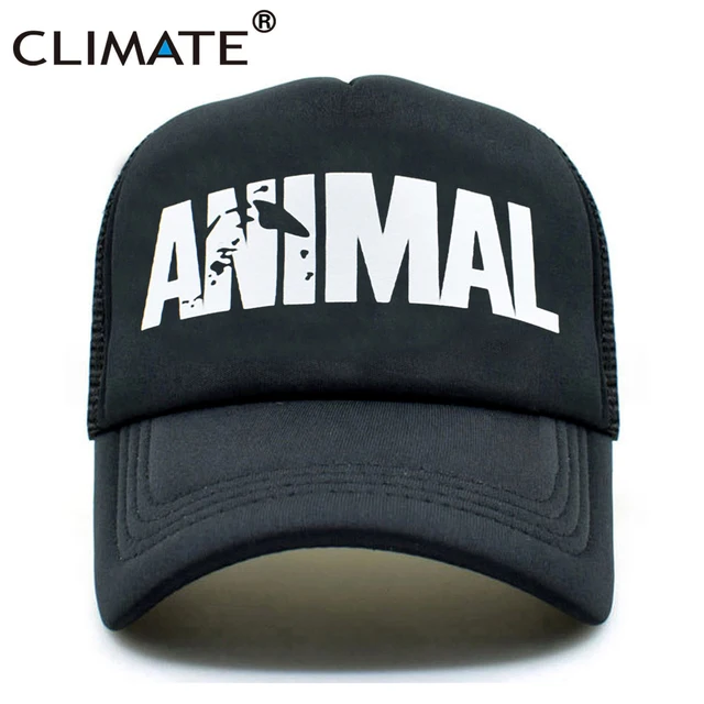 US $5.78 CLIMATE GYM Cap Animal Trucker Caps Men Animal Cap Fitness Fans Print Mesh Hat Body Building Muscle