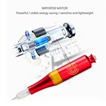 1 шт. Горячая Татуировка ручка роторная татуировка машина с лучшим Мотором для тату художника шнур Картридж ручка