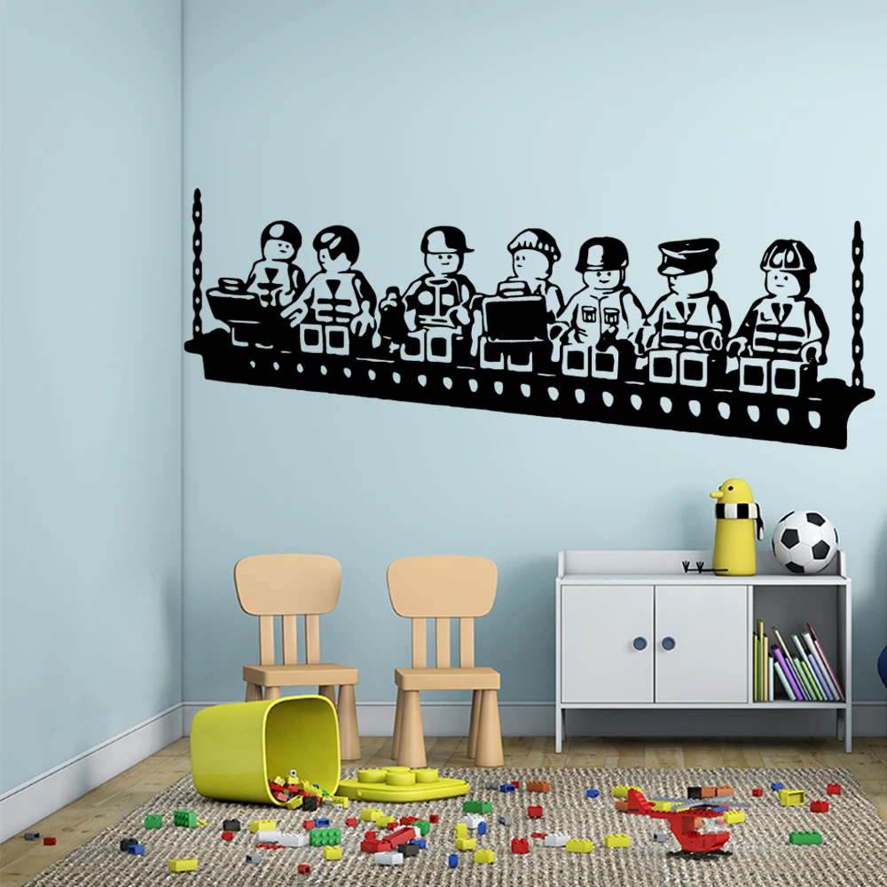 

Cartoon LEGO Game Vinyl Wall Sticker Poster Decor For Baby's Room Kids Rooms Decoration Decal Art Stickers Murals