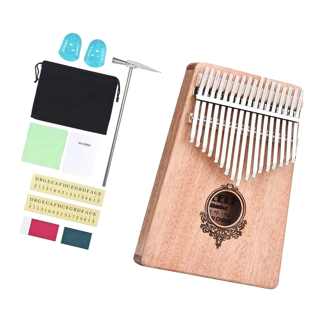 17 клавиш Kalimba Marimba, профессиональный большой палец пианино Mbira музыкальный инструмент подарок
