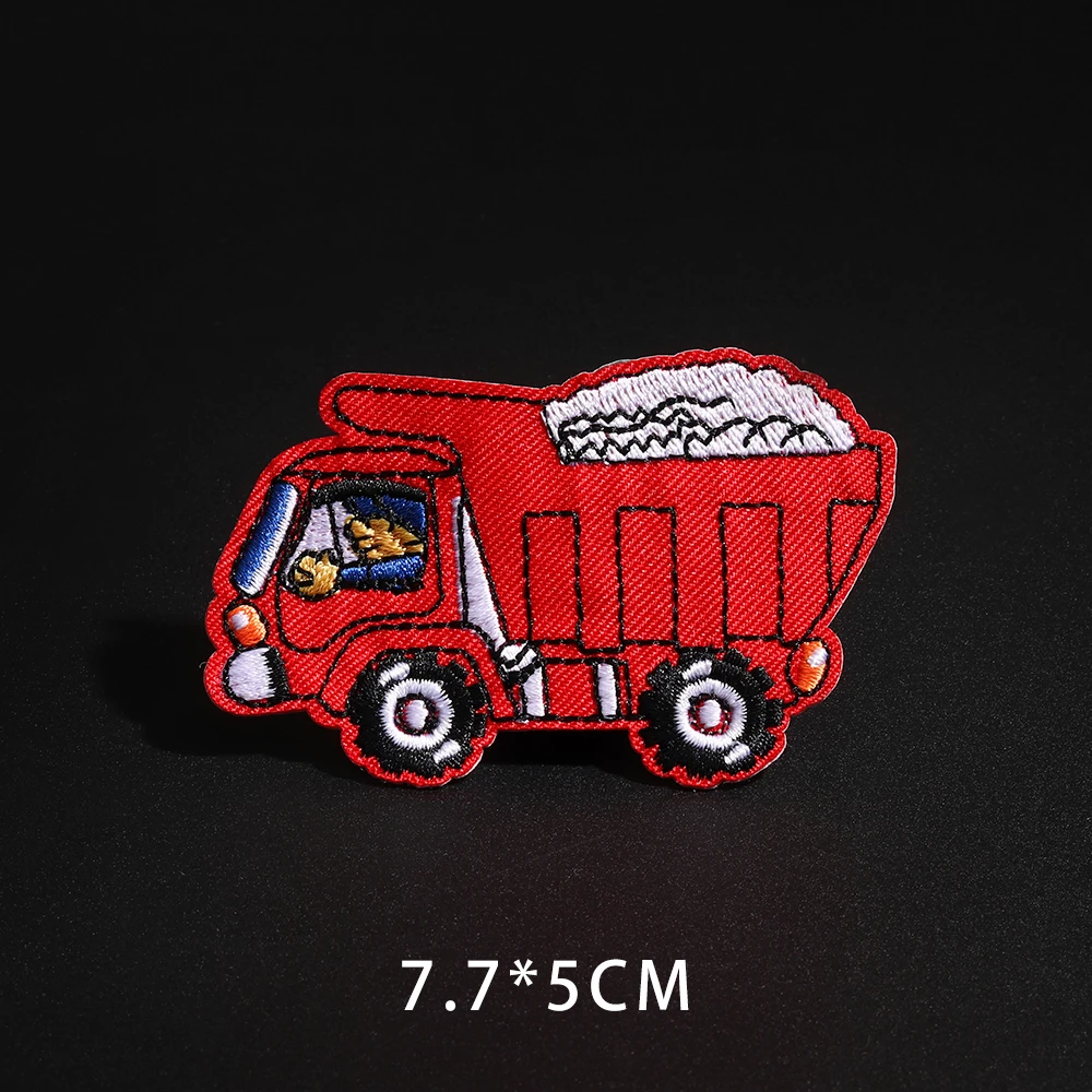 Мини-нашивки CarTruck для аппликация на одежду Одежда Железный на патч куртка вышитая наклейка для транспорта шитья мотоцикла автобуса Декор - Цвет: N3-BT1624
