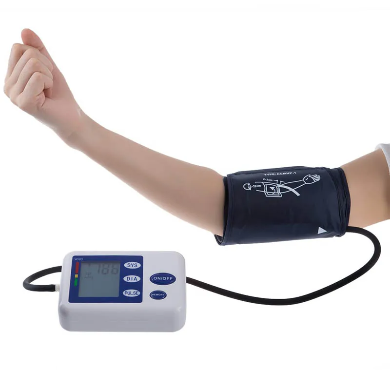 Автоматический цифровой измеритель артериального давления в верхней части руки пульсометр Сфигмоманометры пульсометр