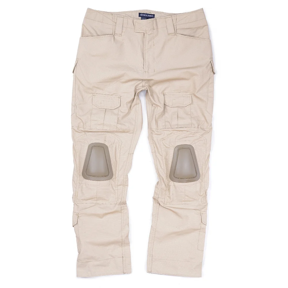 Tactical Pants Men's Cargo Pants With Knee Pads Outdoor Army Military Battlefield Hunting Pants Tan Airsoft Combat Trousers