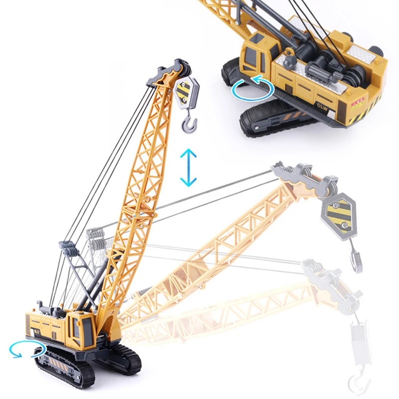 Tractor Car Kids Toy Model Forklift Excavator Dump Truck Crane Engineering Alloy Metal plastic Diec