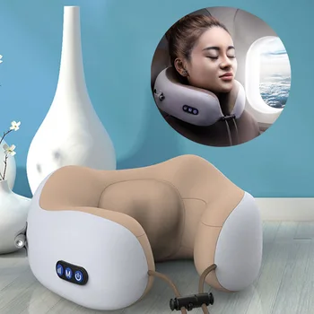 

Electric Vibration Kneading Massage Cushion Vibrating Massage Pillow Multi-Function Shoulder and Cervical Car/Home Health Care