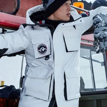 BOSIDENG вельветовый пуховик Мужская Средняя и длинная очень Холодная Теплая и толстая зимняя одежда B90142045