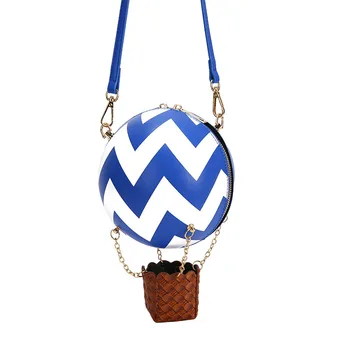 

Personality Round Shaped Shoulder Bags for Women Hot Air Balloon Designer Brand Luxury Women Small Crossbody Bag 2020