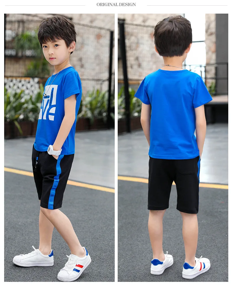 Boys Clothes Set Short Sleeve