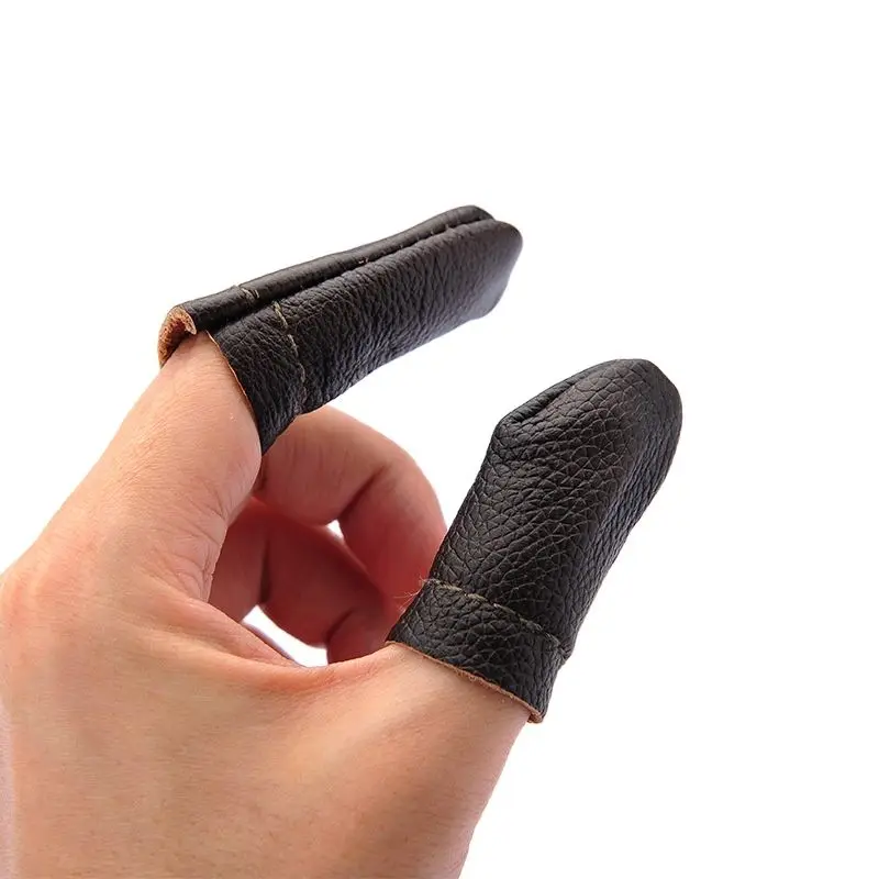 

High Quality Leathercraft Thimble Cowhide Finger Covers Protect Fingers