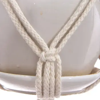 

3pcs/set Handmade Macrame Plant Hanger Indoor Outdoor Rope Hanging Basket Net Flower Pots Home Garden Decoration