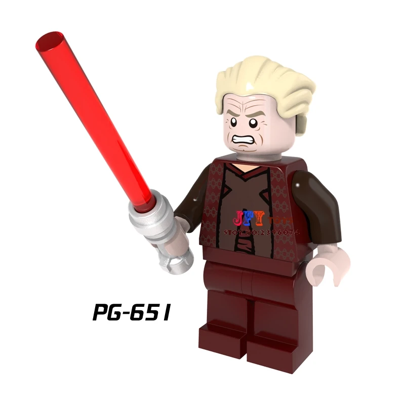 PG651 Одиночная супергерой граф коллекция Dooku строительные блоки Модель Кирпичи игрушки для детей фигурки - Цвет: PG651