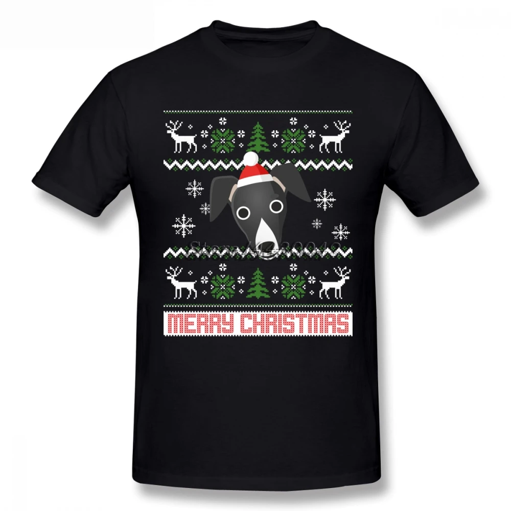 Camiseta футболка для мужчин зимняя Рождественская итальянская серая с
