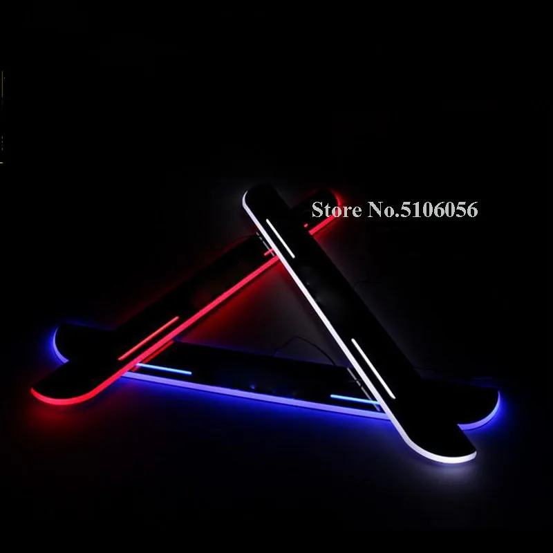 

LED Welcome Pedal Moving Light Car Scuff Plate Pedal Threshold Door Sill For Mazda 6 2015 2016 2017 2018 Car Accessories