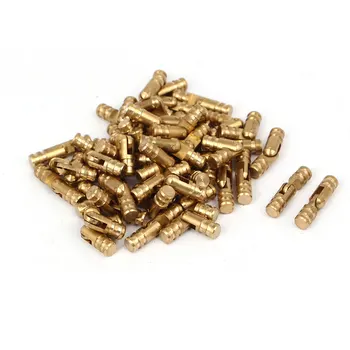 

uxcell Cabinet Cylinder Folding Support Hinge Brass Tone 4mm x 17mm 50pcs
