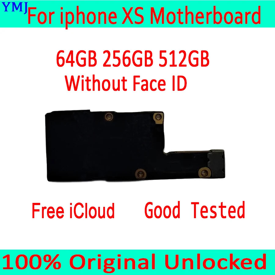 

Factory Unlocked For iPhone XS Motherboard With/Without Face ID Original Used OK Main Logic Board 100% Good Working Free iCloud