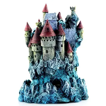 

Fantasy Castle House Aquarium Fish Tank Landscaping Decoration Vintage Decorate A69E