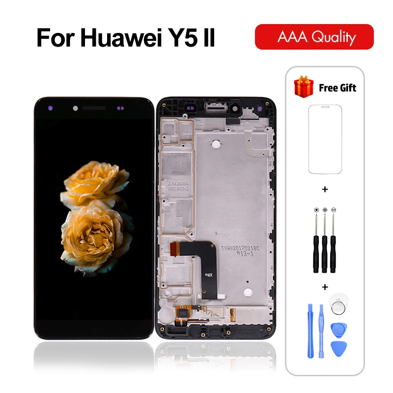 10 шт./лот для Huawei Y5 II ЖК-дисплей сенсорный экран дигитайзер CUN U29 L21 L01 L02 L03 L22 L23 L33 LCD |