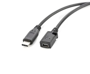 

10pcs/lot USB 3.1 Type-C Male To Mini USB 2.0 Female Extension Adapter Cable