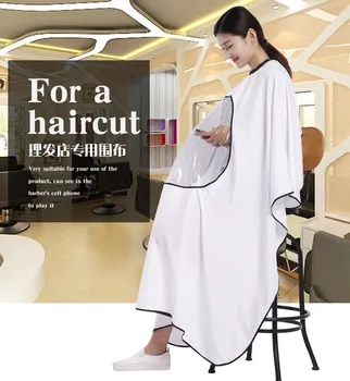 

Hair Salon Waterproof Tool Bib Barber Shop White Hair Stylist Hairdressing Cloth Hair Salon Non-stick Hair