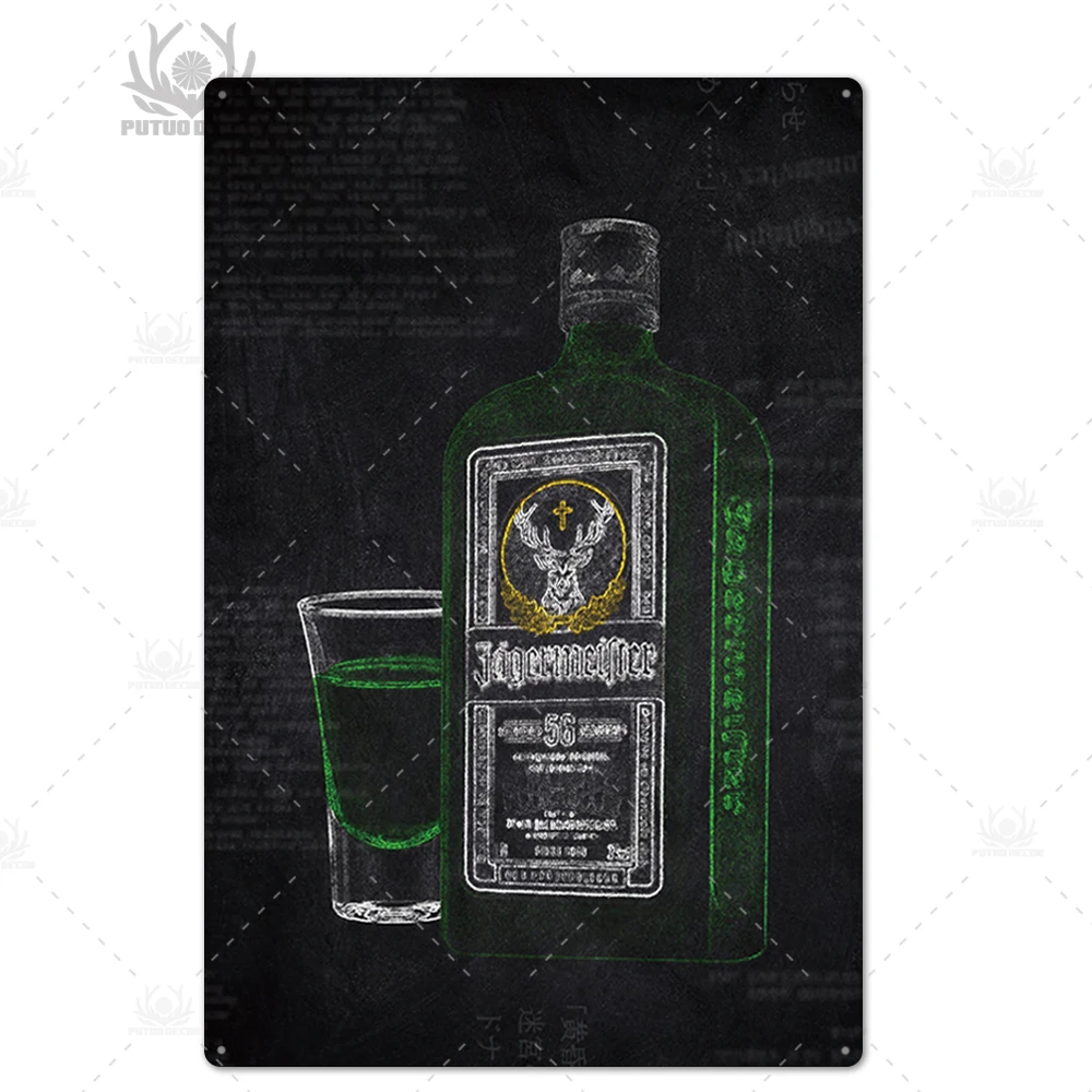 TH5452 Jagermeister металлический знак жестяные знаки металлическая пластина табличка Металл Винтаж Паб Бар человек пещера Настенный декор - Цвет: TH5452