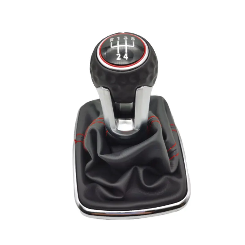 golf 7 knob 5speed Для VW Golf 4 Bora MK4 Jetta 4 1998-2004 ручка переключения рулевого механизма автомобиля мяч покрытый кожей 5 Скорость 12 мм - Название цвета: golf 7 knob 5speed