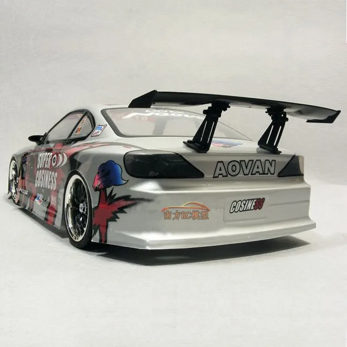 

S15 Flat Running Drift Car Shell 1: 10 Drift Cherry Blossom XIs 94123 190 Size Car Shell Light Included Cup Spoiler