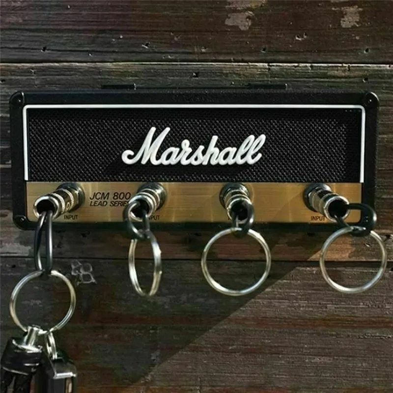 Усилитель стойки, винтажный гитарный усилитель, держатель для ключей, стойка 2,0 Marshall JCM800 Marshall, держатель для ключей, гитарный ключ, украшение для дома