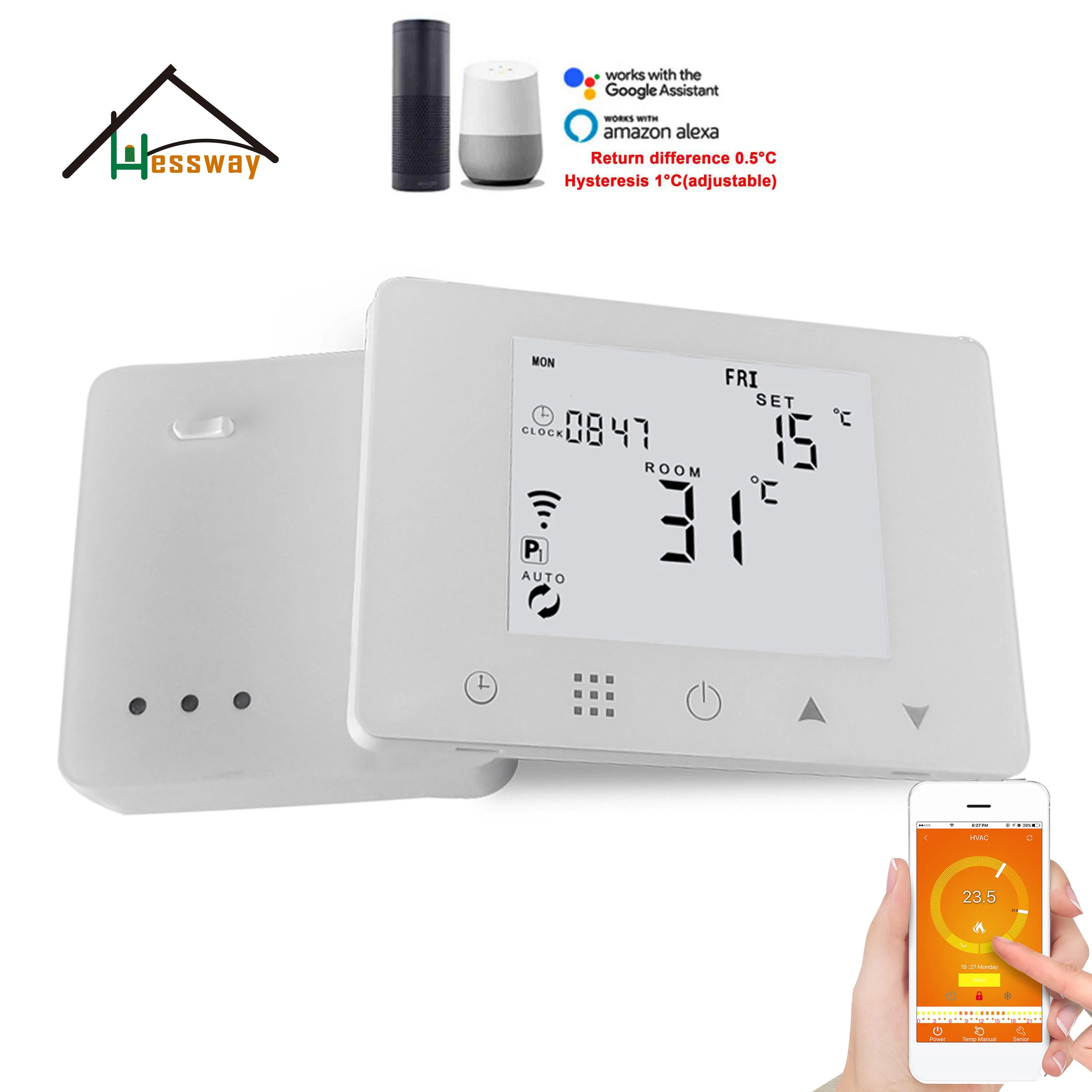433mhz Digital Wireless Wifi Thermostat Room Temperature For Boilier  Infrared Heating And Hot Water - Smart Temperature Control System -  AliExpress