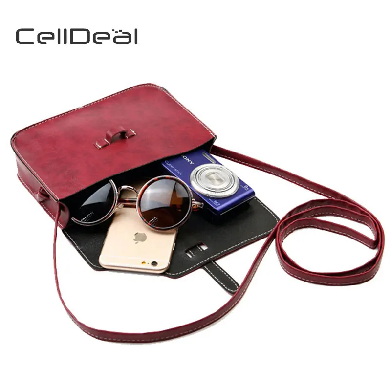 CellDeal высокое качество сумки почтальон модные женские через плечо карамельные