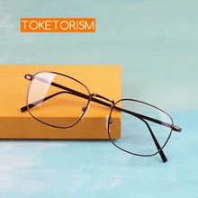 Toketorism Ретро металлическая оправа для очков для мужчин близорукие очки оправа для женщин