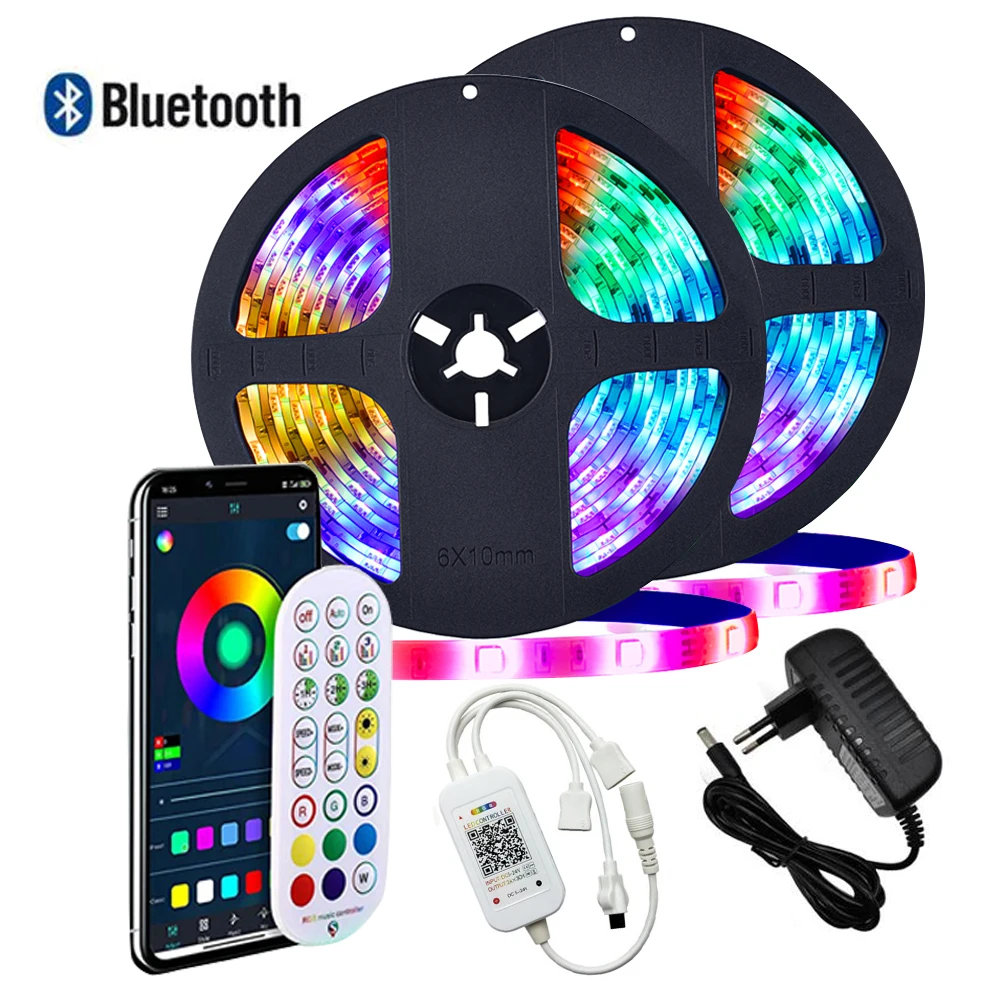 Светодиодные ленты светильник s RGB адресный свет полосы Bluetooth App Управление