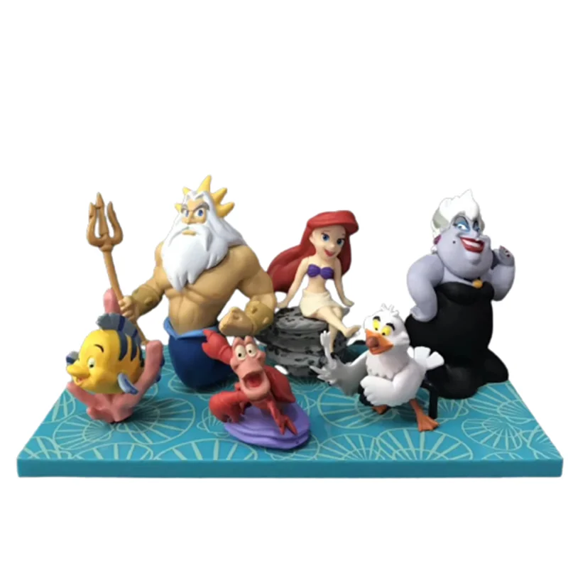  6pcs ξ  Ƹ ǱԾ Toyssebastian under ġ  ŷ Ʈ Scuttle Ursula PVC   