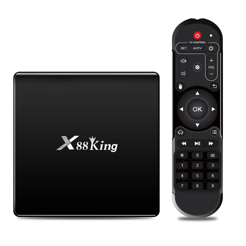 X88 King Android 9.0 TV Box S922X BT5.0 Hexa-core Mali-G52 MP6 TV Set Top Box LPDDR4 4GB+128GB HD 4K Media Player 2.4G/5G WiFi