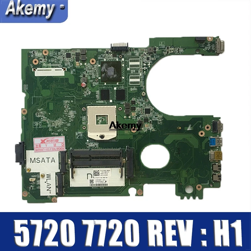 

CN-01040N DA0R09MB6H1 REV : H1 Laptop Motherboard Suitable for Dell inspiron 5720 7720 Notebook PC N13P-GV-B-A2