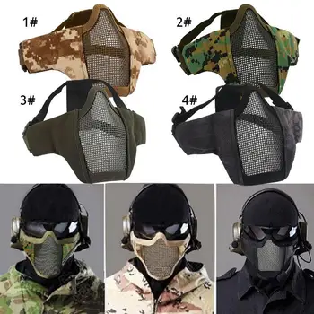 

Steel Mask Dustproof Mask Tactical Equipment Breathing Nose Bridge Protection 1000D Outdoor Riding Portable Face Mask