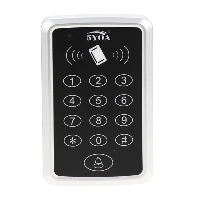 125KHz RFID Access Control Keypad EM Card Reader Door Access Control System Door Lock Opener Keyboard System 1