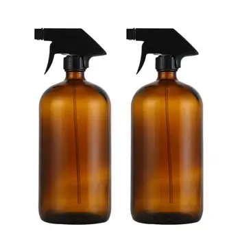 

2 Pcs Brown Color Spray Bottle Glass Small Empty Spray Bottle Perfume Liquid Dispenser For Make Up And Skin Care Use 500ml