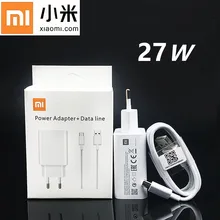 Xiao mi быстрое зарядное устройство 27 Вт QC 4,0 турбо Зарядка адаптер питания USB C для mi 9 se 9t pro a3 max 3 redmi note 7 8 pro note 10