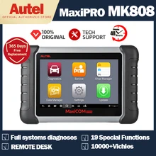 Autel maxicom mk808 obd2 scanner diagnóstico automotivo ferramenta de diagnóstico do carro scanner obd 2 leitor código chave codificação pk crp909x