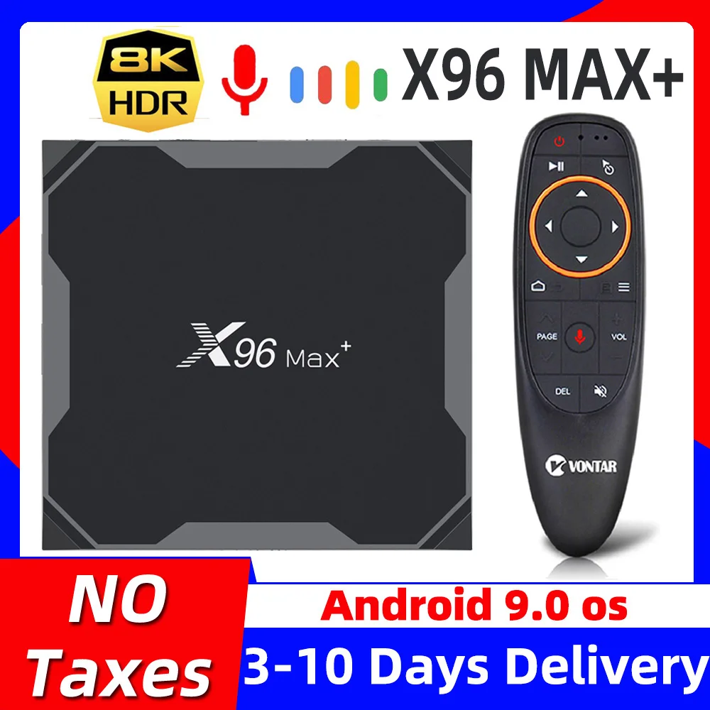 ТВ приставка 2020 Android 9 0 X96 Max plus TV Box Amlogic S905X3 X96Max 8K 2 4G & 5G Wifi 4 Гб 64 ГБ 32 Smart 4K