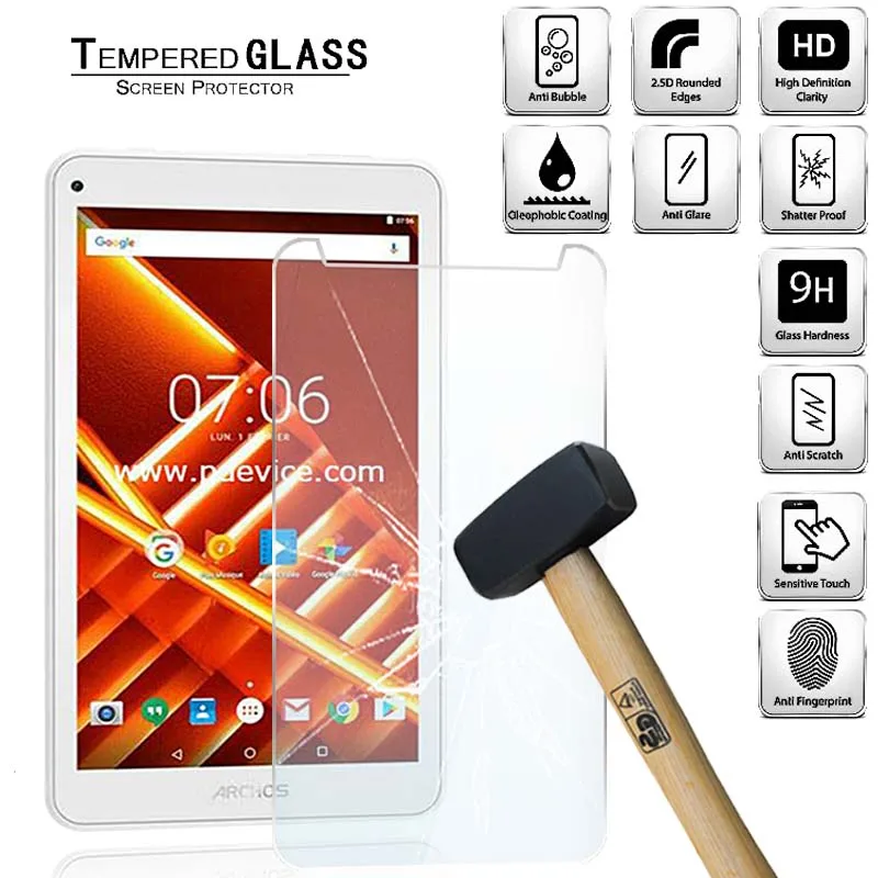 

Tablet Tempered Glass Screen Protector Cover for Archos 70d Titanium Anti-Scratch Anti-Screen Breakage HD Tempered Film