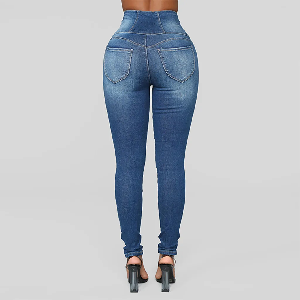 Womail, Новое поступление, джинсы для женщин, высокая талия, узкие брюки, деним, стрейчевые, обтягивающие, женские джинсы на молнии, свободные, размера плюс, джинсы